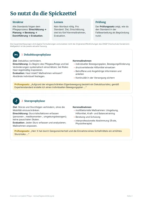 Expertenstandards kompakt mit Prüfungssatz